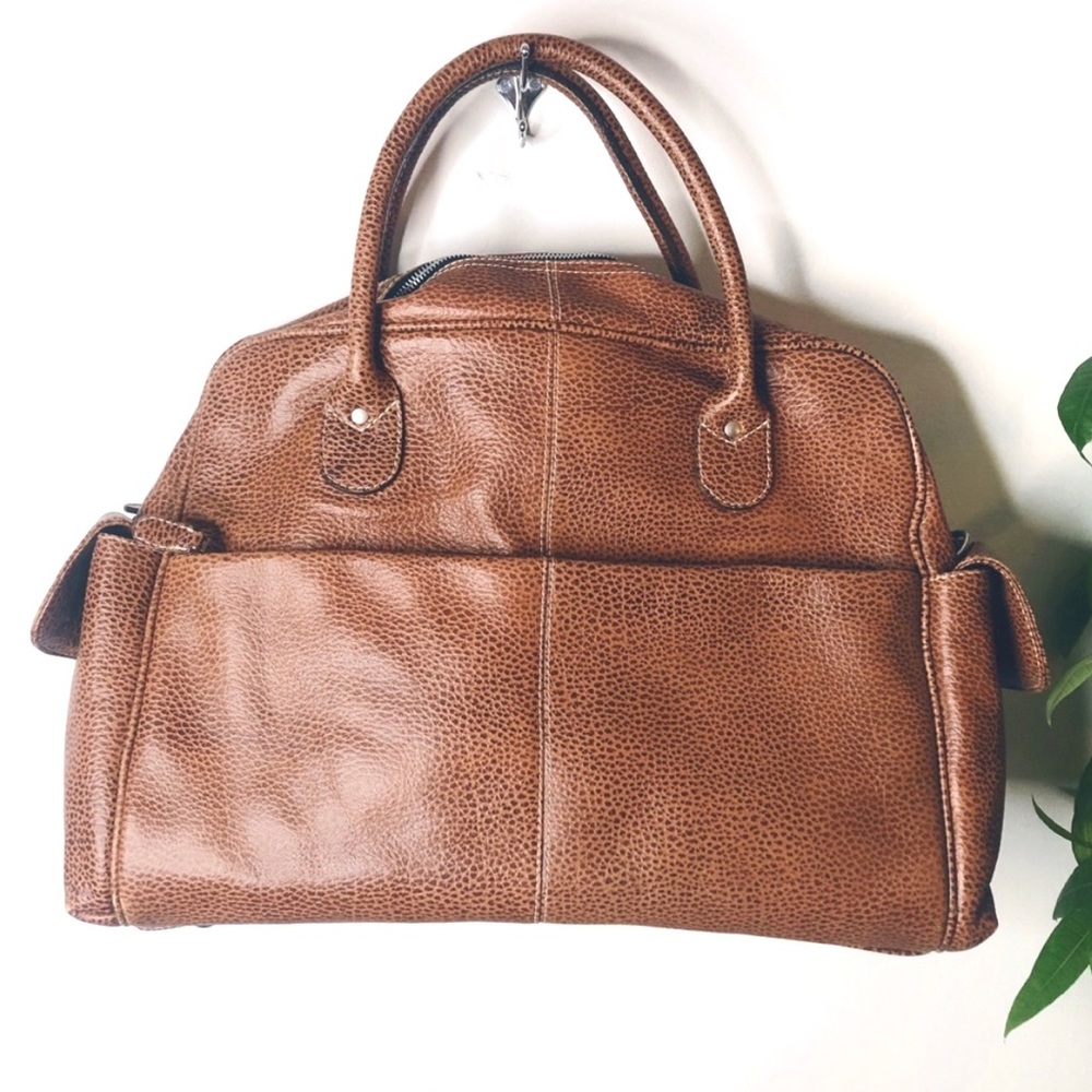 Latico Leather Croc Large Weekender Duffle Bag